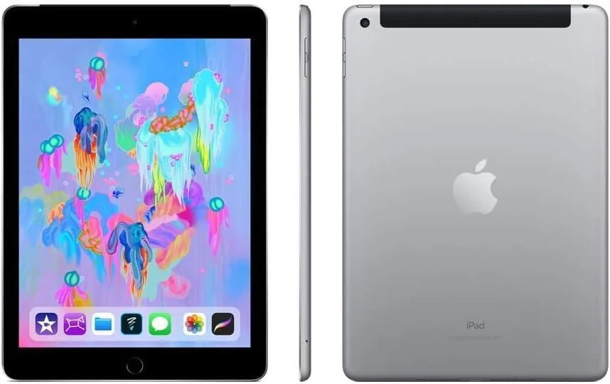 Close look at the Apple iPad (6th Generation, 9.7-inch, 2018), 32GB, Wi-Fi, Space Gray (Renewed) build quality