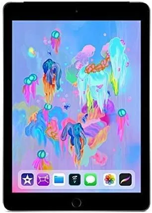 Detail shot of the Apple iPad (6th Generation, 9.7-inch, 2018), 32GB, Wi-Fi, Space Gray (Renewed) features