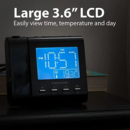 Testing the Magnasonic Projection Alarm Clock with AM/FM Radio, Battery Backup, Auto over two weeks