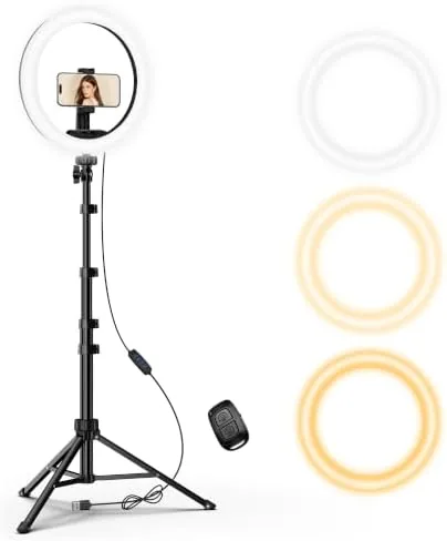 UBeesize 12" Ring Light with 62" Tripod Stand, Phone Holder & Remote | 3 Review: Tested and Rated