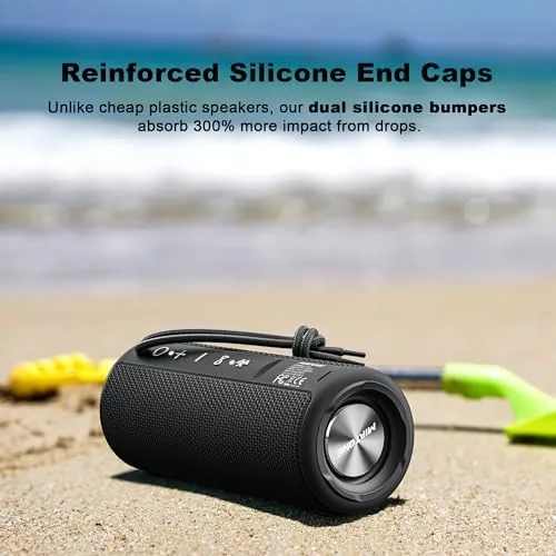 The MIATONE Boombox Outdoor Portable Bluetooth Speaker Waterproof Wireless Speakers - Black in real use