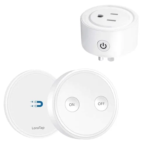 Overview of the LoraTap Mini Remote Control Outlet Plug Adapter, 656ft Range Wireless