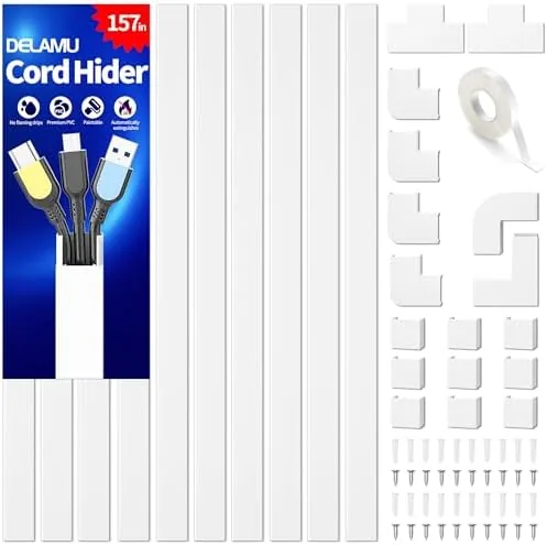 Delamu Cord Hider Review: Tidy Walls for Long Cable Runs