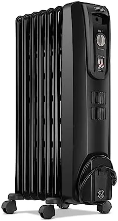 De'Longhi ComfortTemp oil-filled radiator heater in a living room