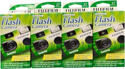 Overview of the Fujifilm QuickSnap Flash 400 One Time Use 35mm Camera with