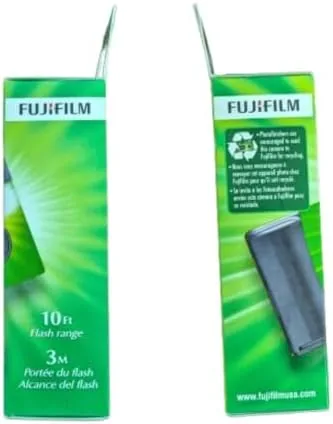 The Fujifilm QuickSnap Flash 400 One Time Use 35mm Camera with in real use