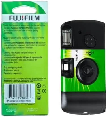 Another view of the Fujifilm QuickSnap Flash 400 One Time Use 35mm Camera with