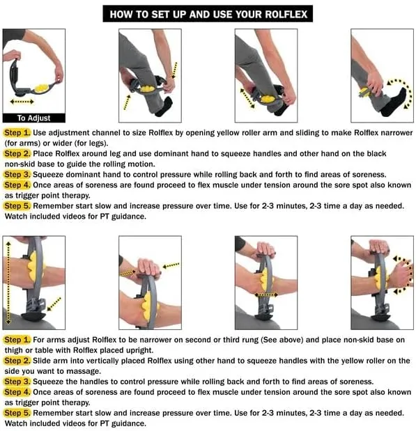 The Arm & Leg Massager Roller ,  Muscle Roller to Address in real use