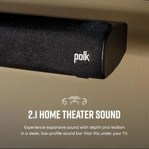 Close view of the Signa S2 sound bar drivers and fabric finish