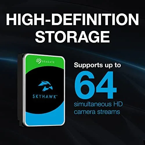 The SEAGATE ST4000VX007 Skyhawk 4TB Surveillance Hard SATA 6Gb/s 64MB Cache in real use