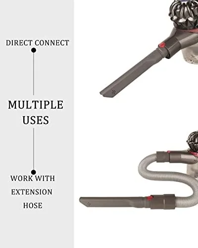 Cleaning car seat gap with the crevice tool and Dyson vacuum