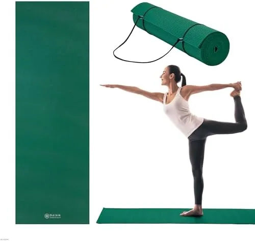Overview of the Gaiam Essentials 1/4" Thin (6mm) Yoga & Pilates, Fitness &