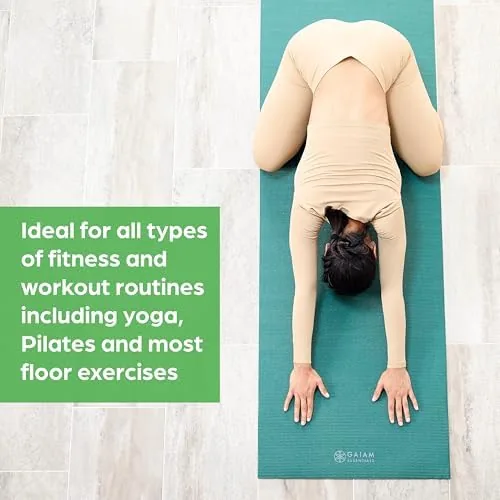 Another view of the Gaiam Essentials 1/4" Thin (6mm) Yoga & Pilates, Fitness &