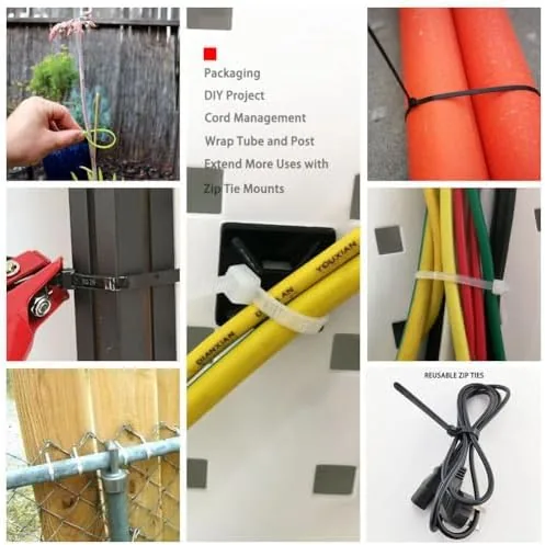The HS 1000 Pack Mini Zip Ties Clear Plastic Ties 4 compared in context