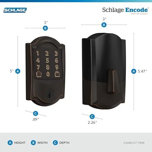 Schlage Home app on a phone showing guest code management