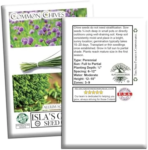 Testing the Common Chives Seeds for Planting, 1000+ Heirloom Seeds Per Packet over two weeks