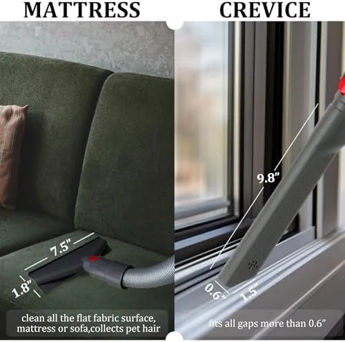 Cleaning car seats with the compatible upholstery brush head