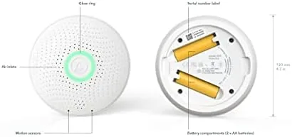 The Airthings 2930 Wave Plus - Radon & Air Quality Monitor in real use