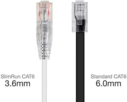 Close look at the Monoprice Cat6 Ethernet Patch Cable - Snagless, Stranded, 550MHz, UTP build quality