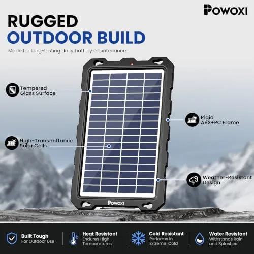 The POWOXI 7.5W 12V Solar Battery Charger Trickle Maintainer Kit for in real use
