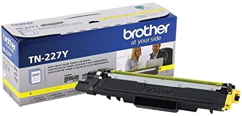 The Brother TN227 4 High Yield Color Toner Set (BK/C/M/Y) (1) in real use