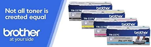 The Brother TN227 4 High Yield Color Toner Set (BK/C/M/Y) (1) compared in context