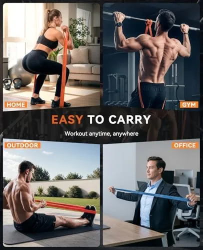 Testing the SUNPOW Pull Up Assistance Bands, Set of 5 Heavy Duty over two weeks