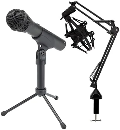 SAMSON Q2U handheld dynamic microphone with foam windscreen