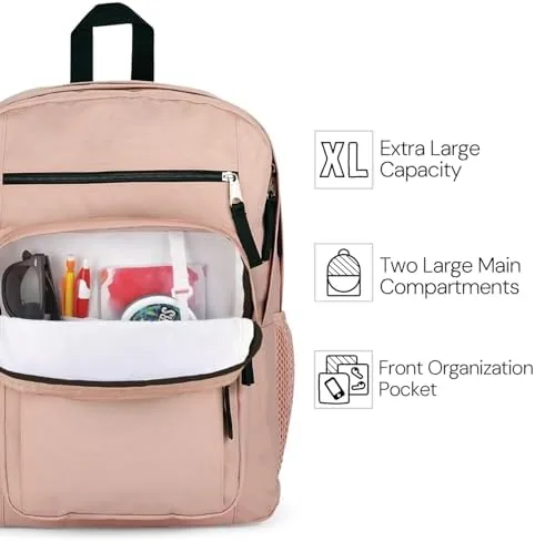 Comparison shot of the JanSport backpack with premium and bargain alternatives