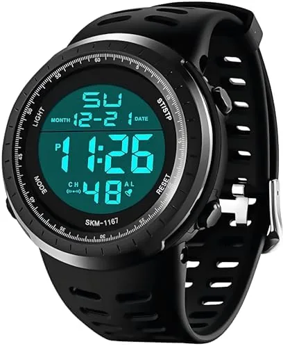 Overview of the LYMFHCH Men's Digital Watch, Sports Waterproof Military Watches for Men