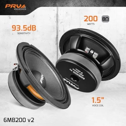 Close look at the PRV AUDIO 6.5 Inch Midbass Speaker 6MB200 v2 8 Ohm build quality