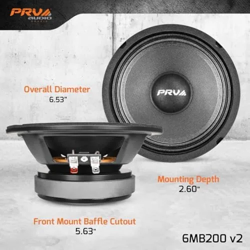 The PRV AUDIO 6.5 Inch Midbass Speaker 6MB200 v2 8 Ohm in real use