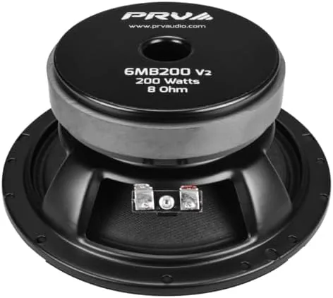 Another view of the PRV AUDIO 6.5 Inch Midbass Speaker 6MB200 v2 8 Ohm