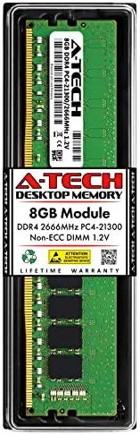 The A-Tech 8GB DDR4 UDIMM desktop memory module