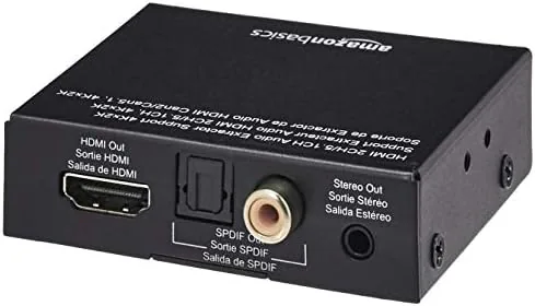 Another view of the Amazon Basics 4K @30Hz HDMI to HDMI and Audio Extractor