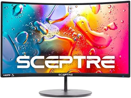 Comparison of the Sceptre curved monitor with flat and premium alternatives