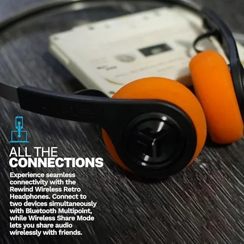 The JLab, Rewind 2, Retro Wireless on-Ear Headphones, Bluetooth multipoint, EQ3 in real use