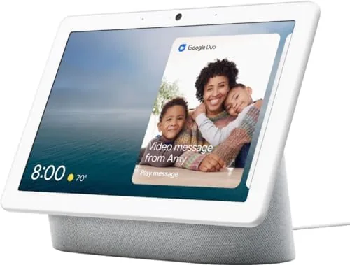 Comparing the Nest Hub Max with a smaller display and a tablet