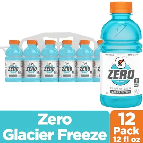 Close up of the bottle label showing the zero sugar formula