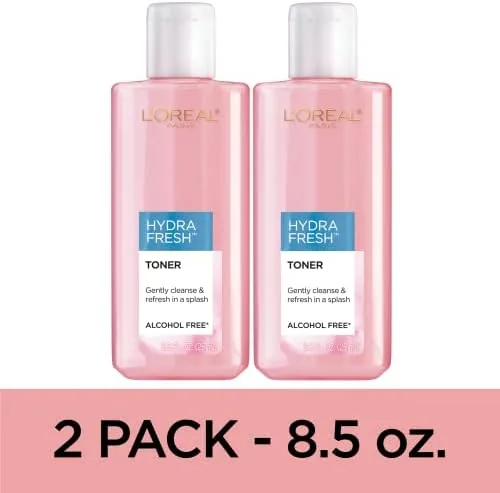 Testing the L'Oreal Paris Skincare HydraFresh Toner Face Toner with Pro-Vitamin B5 over two weeks