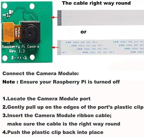 Another view of the DORHEA Raspberry Pi Mini Camera Video Module 5 Megapixels 1080p