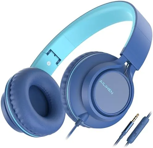 Overview of the Wired Headphones with Mic for School Kids Boys Girls Teen
