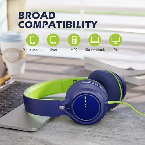 The Wired Headphones with Mic for School Kids Boys Girls Teen in real use