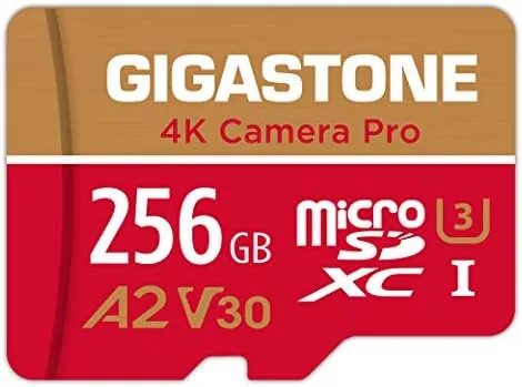 【5-Years Data Recovery】 GIGASTONE 256GB Micro SD Card, 4K Camera Pro, A2 V30 for Review: Tested and Rated