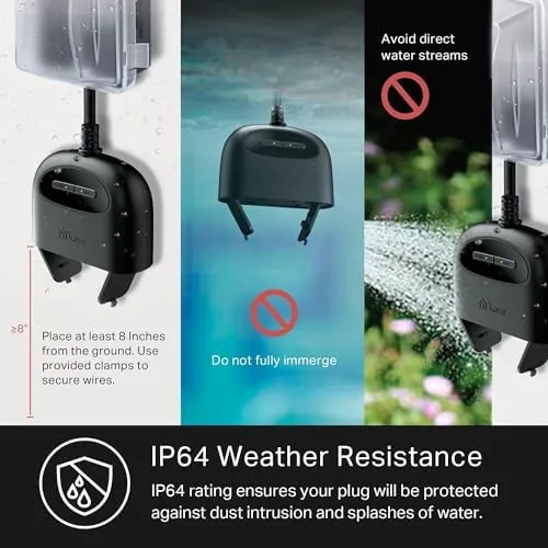 The Kasa Smart Outdoor Smart Plug KP400, Smart Home Wi-Fi Outlet in real use