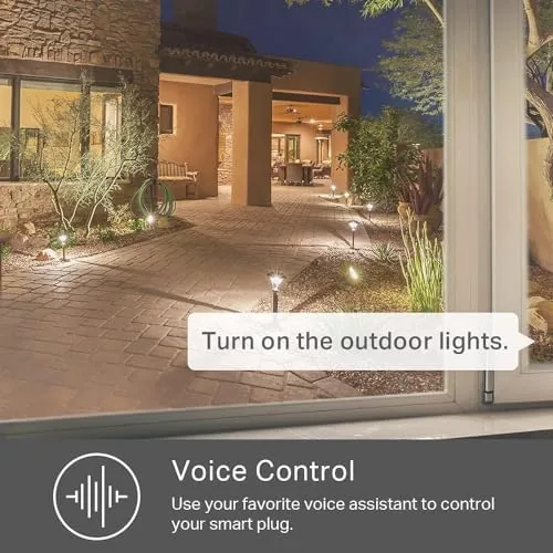 Another view of the Kasa Smart Outdoor Smart Plug KP400, Smart Home Wi-Fi Outlet