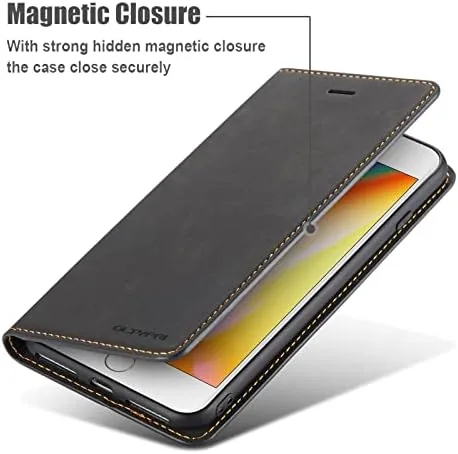 The QLTYPRI Case for iPhone SE 2022 5G/SE 2020/8/7, Premium PU in real use