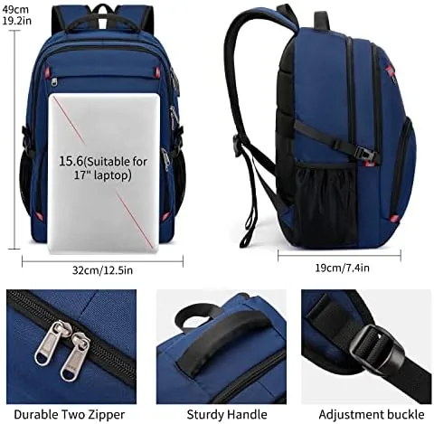 The CAFELE 17.3 Inch Laptop Computer Backpack College School Bookbag Business in real use