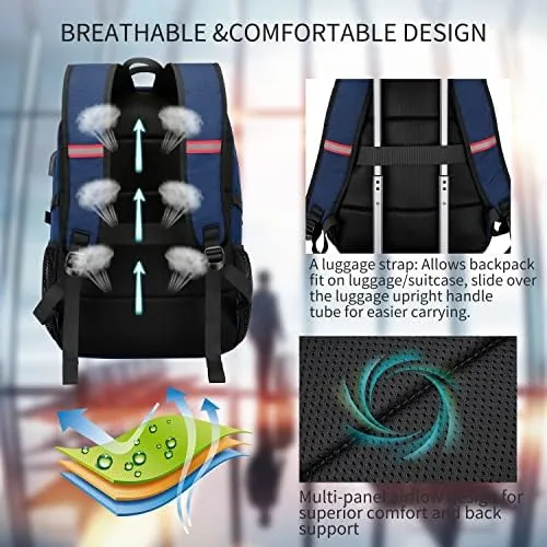 Another view of the CAFELE 17.3 Inch Laptop Computer Backpack College School Bookbag Business