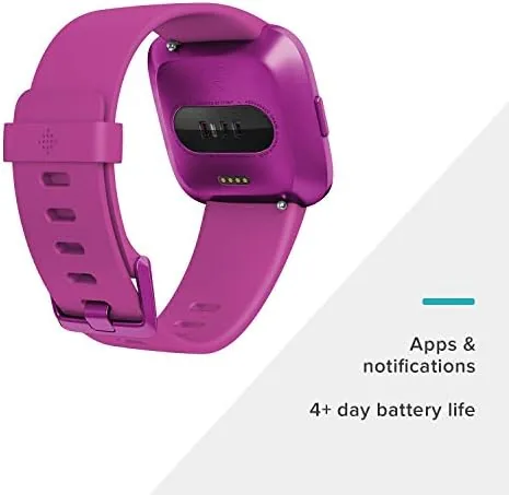 The Fitbit Versa Lite Edition Smart Watch, One Size (S and in real use